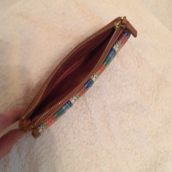 AUTHENTIC fossil leather and tweed wallet! - Picture 5 of 7